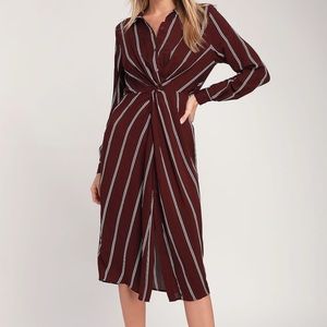 NWOT All in Favor Shirt Dress